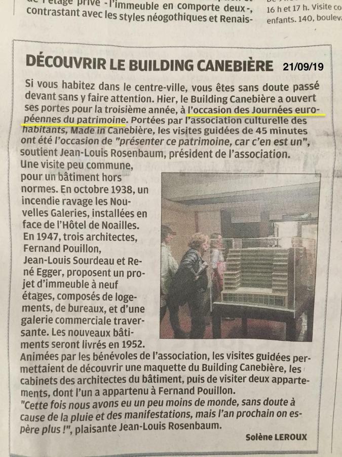 The Building Canebiere Marseille Exterior photo